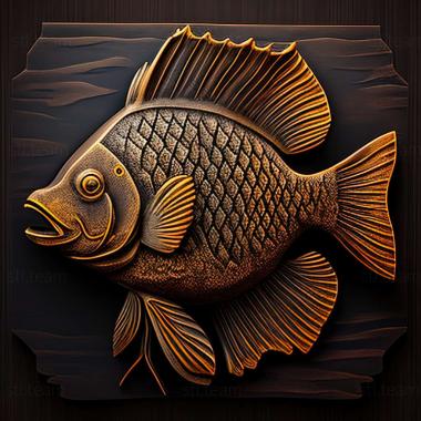 3D model Common sunfish fish (STL)